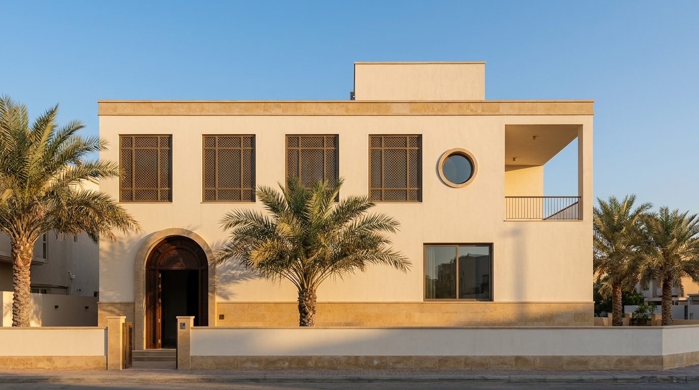 Street view of the villa